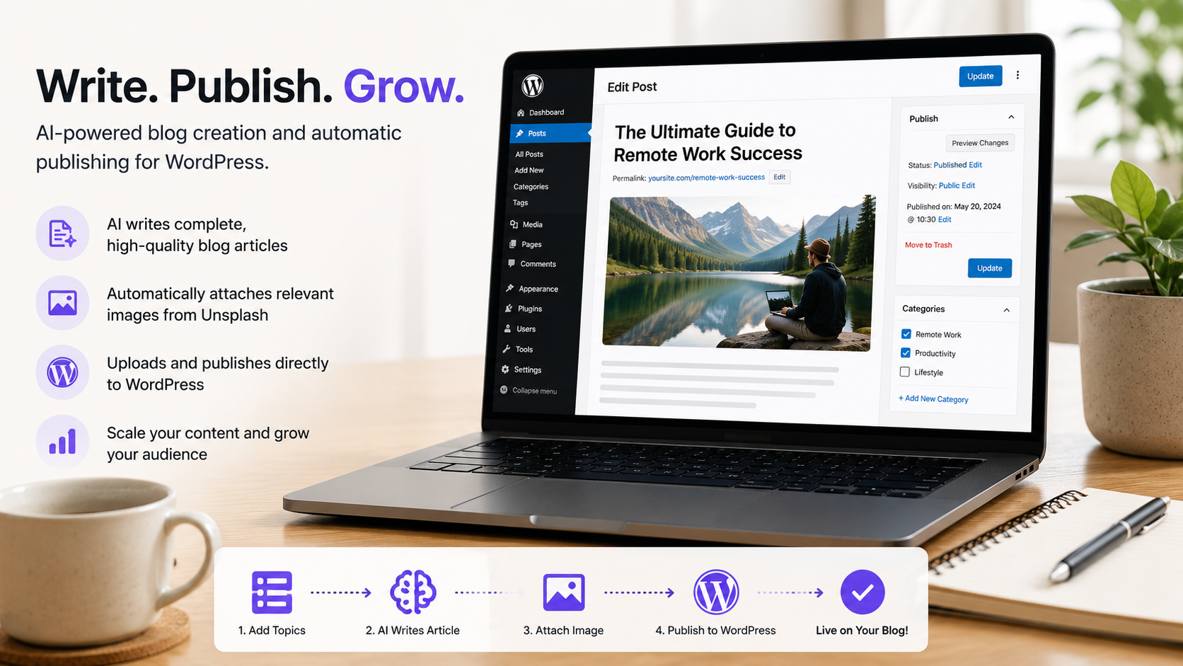 AI Blog Writer & Publisher for WordPress